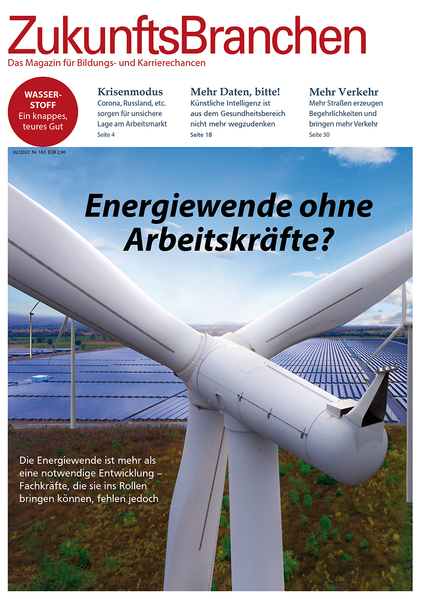 Cover des Zukunftsbranchen Magazins 02/2022